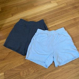 2 pairs of AERIE sweat shorts